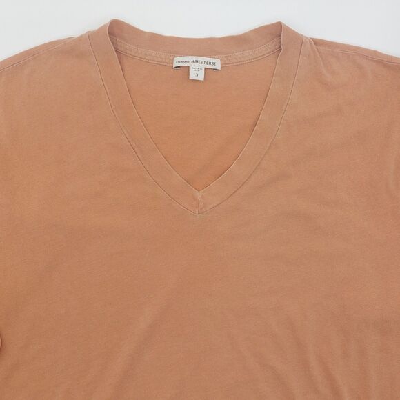 Standard James Perse Other - Standard James Perse V-Neck T Shirt Mens 3 (Large) Peach Short Sleeve Cotton USA
